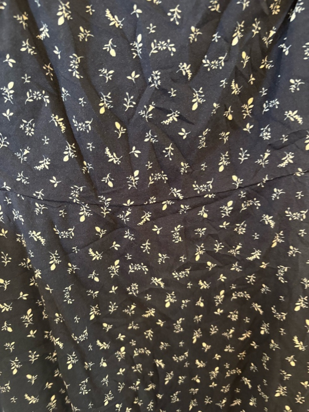 Old Navy Navy Floral Tie-Shoulder Mini Dress - Picture 3 of 8